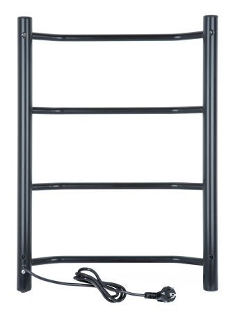Полотенцесушитель электрический Vimarr Kaskad Mega LM-PSKkVMRKe46BL 400х600 лесенка, черный матовый
