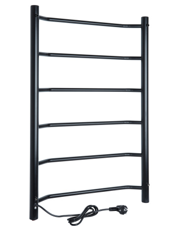 Полотенцесушитель электрический Vimarr Kaskad Mega LM-PSKkVMRKe58BL 500х800 лесенка, черный матовый Полотенцесушитель электрический Vimarr Kaskad Mega LM-PSKkVMRKe58BL 500х800 лесенка, черный матовый