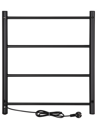 Полотенцесушитель электрический Vimarr Kaskad Mega PSK-LMVMRKe56BL 500х600 лесенка, черный матовый