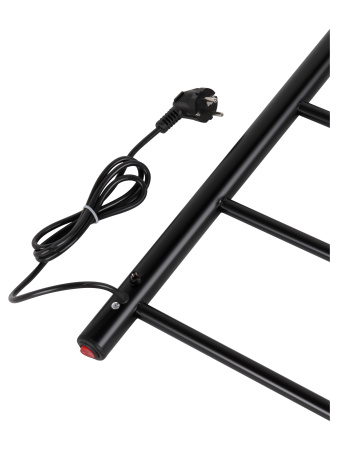 Полотенцесушитель электрический Vimarr Kaskad Mega PSK-LMVMRKe58BL 500х800 лесенка, черный матовый