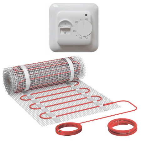 Теплый пол Vimarr L 540L2100KM14.0-M1-01 14 м2 2100 Вт с белым терморегулятором