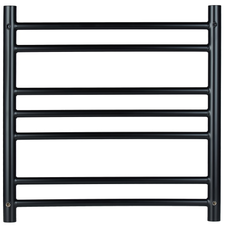 Полотенцесушитель водяной Vimarr Сатурн PSV-70SVMRS56BL 500х600 лесенка, с фитингами в комплекте, черный матовый