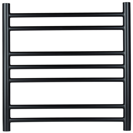 Полотенцесушитель водяной Vimarr Сатурн PSV-70SVMRS56BL 500х600 лесенка, с фитингами в комплекте, черный матовый