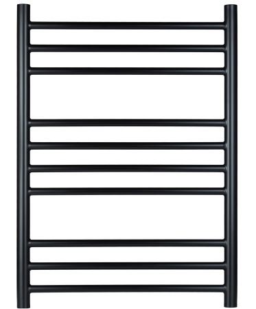 Полотенцесушитель водяной Vimarr Saturn PSV-70SVMRS58BL 500х800 лесенка, с фитингами в комплекте, черный матовый