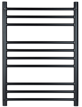 Полотенцесушитель водяной Vimarr Saturn PSV-70SVMRS58BL 500х800 лесенка, с фитингами в комплекте, черный матовый