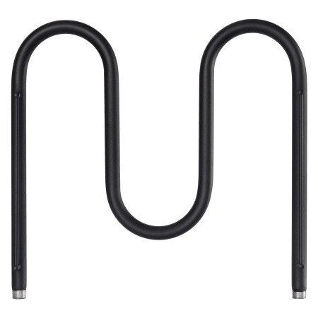 Полотенцесушитель водяной Vimarr 02 5200010255300 500х500 черный, с полкой