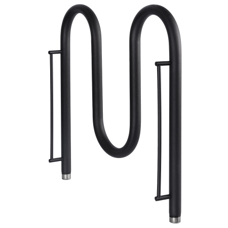 Полотенцесушитель водяной Vimarr 02 5200010255300 500х500 черный, с полкой