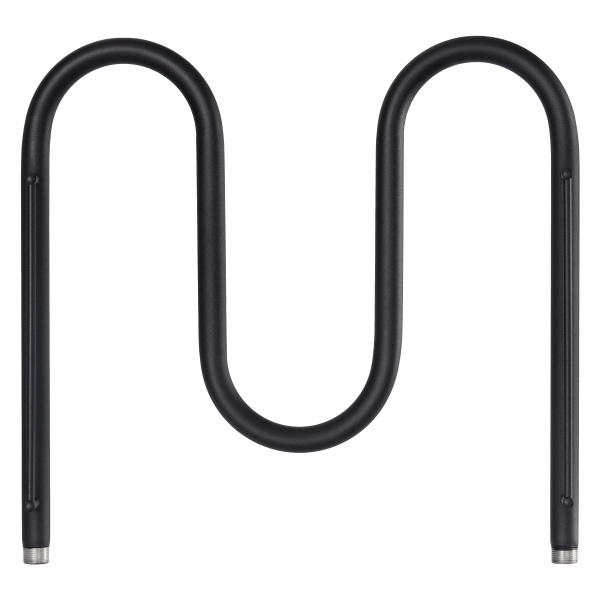 Полотенцесушитель водяной Vimarr 02 5200010255300 500х500 черный, с полкой