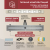 Трап линейный (душевой лоток) Vimarr LMC-1 516LMC136011050 600 мм с рамкой из нержавеющей стали, с горизонтальным выходом D50 мм, с решеткой хром