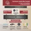 Трап линейный (душевой лоток) Vimarr LMG-1 516LMG146003050 600 мм с вертикальным выходом D50 мм, черный с перфорированной решеткой
