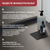 Трап квадратный душевой Vimarr SMC-2 515SMC231513050 15х15 см черный с рамкой из нержавеющей стали, с горизонтальным выходом D50 мм, решетка под плитку (перевертыш), черная