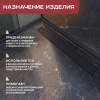 Трап линейный (душевой лоток) Vimarr YA-2 516YA234003050 400 мм с горизонтальным выходом D50 мм, с решеткой под плитку (перевертыш), черный