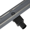Трап линейный (душевой лоток) Vimarr YC-2 516YC239011050 900 мм с рамкой из нержавеющей стали, с горизонтальным выходом D50 мм, с решеткой под плитку (перевертыш)