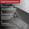 Трап душевой Vimarr C-2 514WC233111050 30х12 см под плитку из нержавеющей стали, с горизонтальным выходом D50 мм, решетка хром