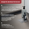 Трап квадратный душевой Vimarr H-1 515WH141011050 10х10 см с рамкой из нержавеющей стали, с вертикальным выходом D50 мм, решетка хром