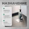 Трап квадратный душевой Bejert C-2 B715C210-11050-3 10х10 см с рамкой из нержавеющей стали, с горизонтальным выходом D50 мм, решетка под плитку (перевертыш)