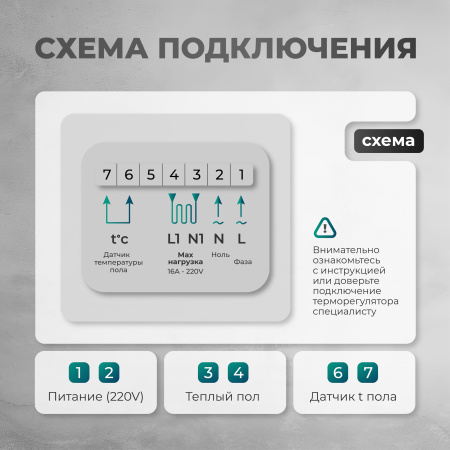 Теплый пол Bejert B B750-XICA-1.0-220-01 1 м2 220 Вт с белым механическим терморегулятором