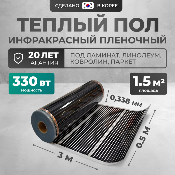 Теплый пол Bejert B B750-XICA-1.5-330-00 1.5 м2 330 Вт без терморегулятора