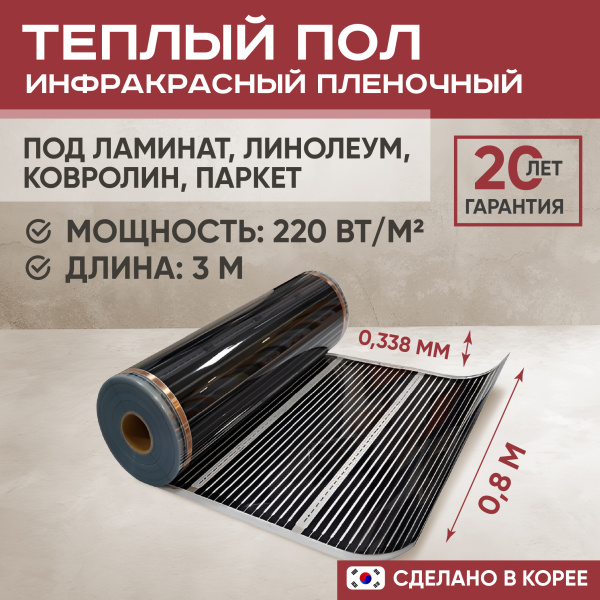 Теплый пол Vimarr L 551L-XICA80-3-00 3м 220 Вт/м2 без терморегулятора
