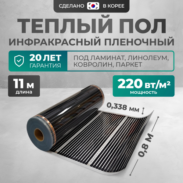 Теплый пол Bejert B B751-XICA80-11-00 11м 220 Вт/м2 без терморегулятора